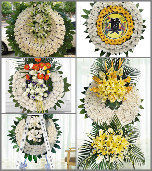 湖南永州道县祥霖铺镇香花村花圈速递